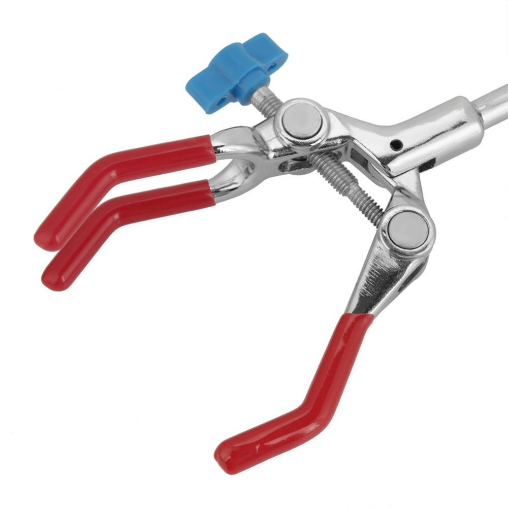 Rubber Coated Three Prong Clamp Multipurpose Lab Clamp Holder Test Tube Clamp For Laboratory Use