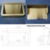 Stainless Steel Built-In Trash Can with Hidden Side Disposal Opening