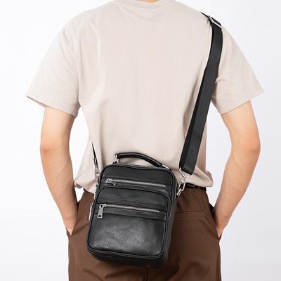 Umhängetasche für Herren aus echtem Leder, große Kapazität, Business Casual, stilvolle, multifunktionale Outdoor-Umhängetasche für Herren