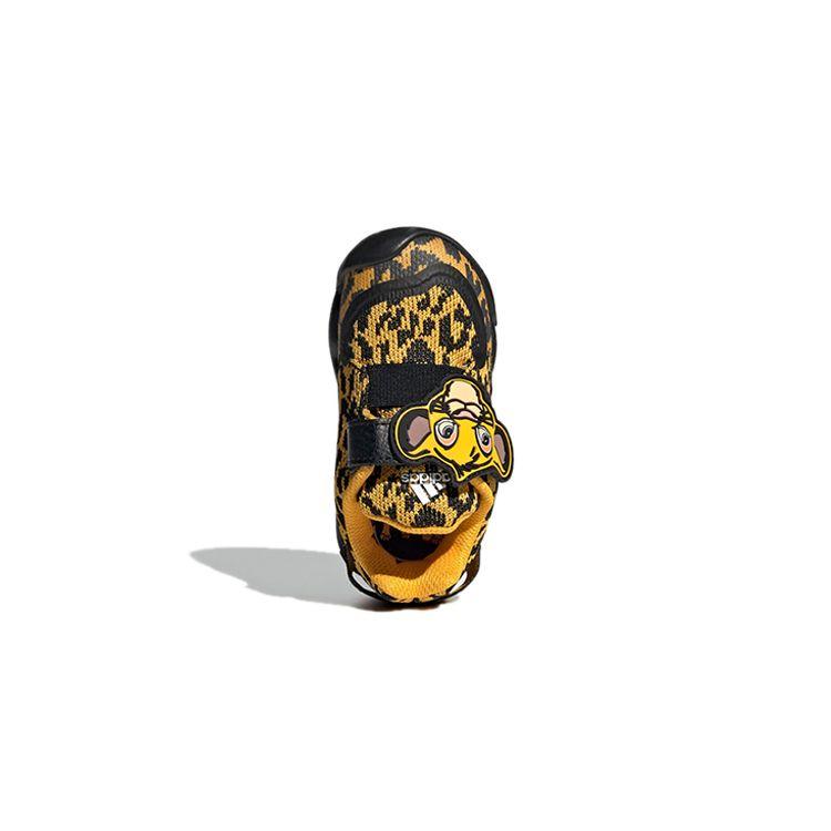 Adidas Disney X  Activeplay Simba Lion King Velcro Durable Breathable Low Top Walking Shoes Baby Shoes Black Yellow H02549