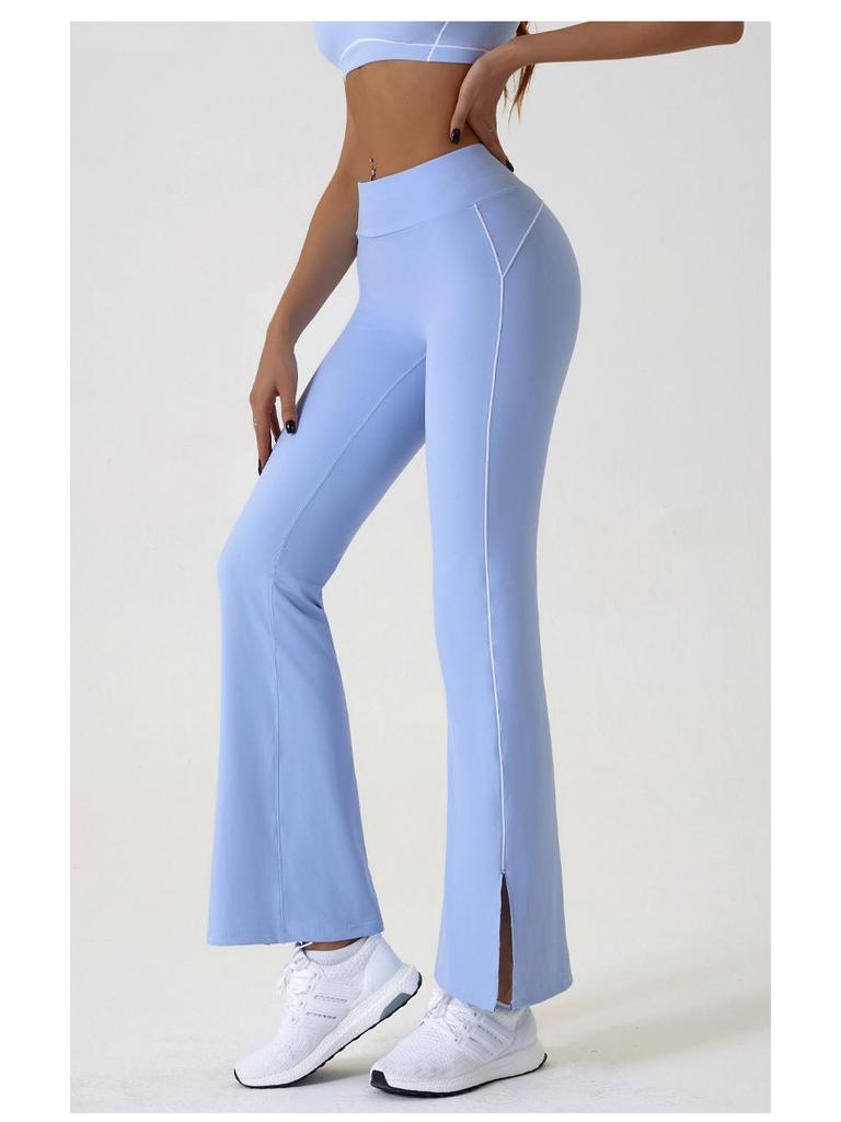 Women's Slim Fit Color Block Yoga Suit - Naked Feeling Outdoor Sportswear Set