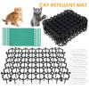 12Pcs Cat Deterrent Scat Spike Mat Anti Cats Dog Network 15.5CM*20CM Repellent Deterrent Mat Spike Portable Anti-Cat Dog Outdoor