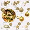 Christmas Tree Ornaments and Decorative Wreath Pendants for Holiday Scene Layout