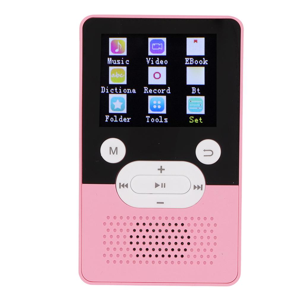 T9 MP4 Player 1.8 Inch Color Screen Lossless Sound MP3 Player with Bluetooth 4.2 Supports Memory Card Expansion