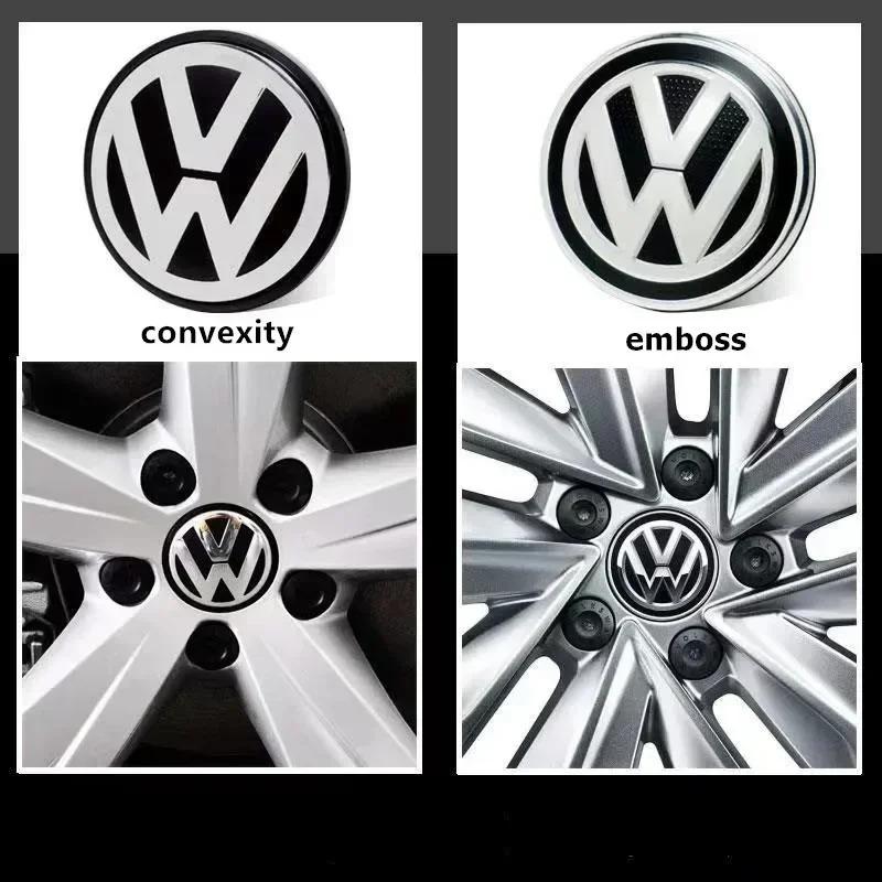 New 4PCS 56mm 65mm Car Wheel Center Hub Caps Cover for VW Volkswagen NGolf Polo Passat Touran Jetta Accessories