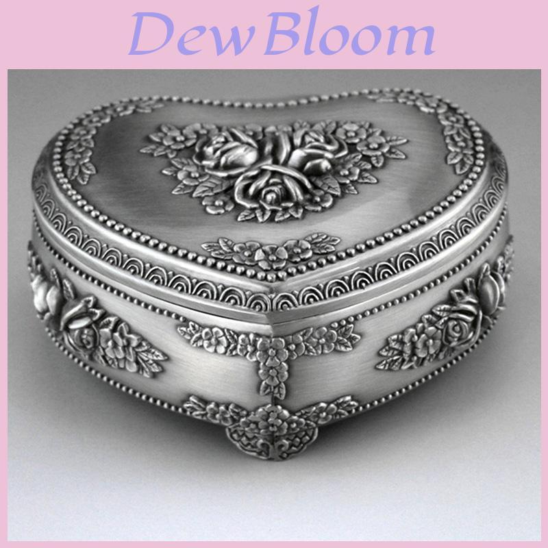 Elegant Alloy Heart Shape Music Box Movement With Vintage Clockwork For Kids Gift Collection
