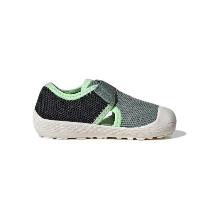 New Baby Adidas Captain Toey Breathable Lightweight Low-Top Toddler Shoes Gray Green IF3109