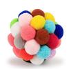 Hot Cat Interactive Toy Plush Ball Pet Bouncy Ball Self-play Ball Boredom Reliever Cat Teaser Colorful Yarn Ball Pet Toy