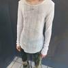 2KWEIRD Y2k Snakeskin Print T-shirt Grunge Aesthetics Long Sleeve Knitted Tops Vintage 2000s Streetwear American Retro