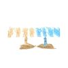 100 Pieces Kids 4-6 Years Old Simulation Model Figure Tabletop Decor Assembly Birthday Gift Living Room Office