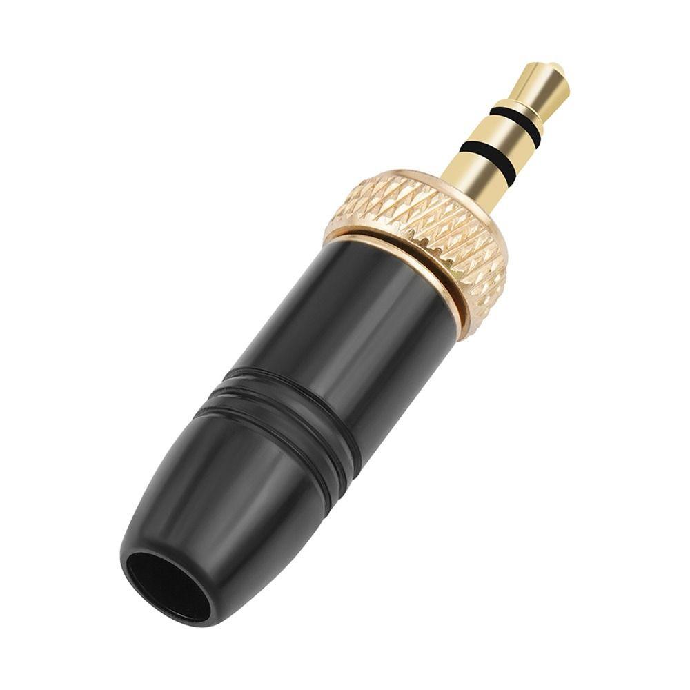 1Pcs Gold-Plated Contact 3.5mm Audio Male Plug Stereo Headphone Jack Plug For Sennheiser Mic