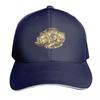 Flounder Striking a Shrimp Baseball Cap Cotton Twill Breathable Contrast Two Tone Brim Snapback Flat Bill