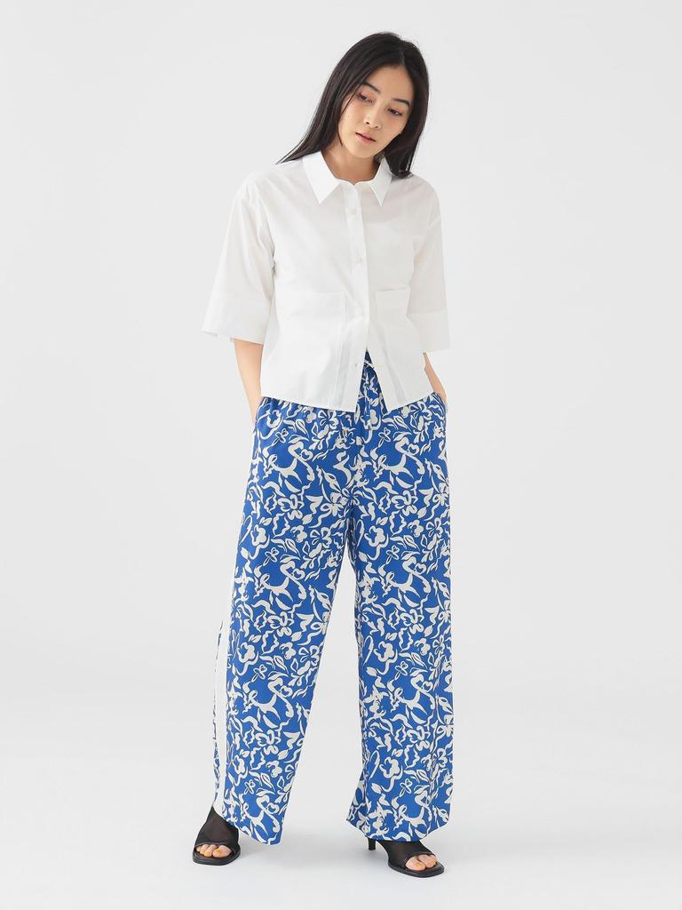 LIFE STORE by BEAMS Short Sleeve Cropped Shirt White Medium BMING Women's (Sizes S-M)