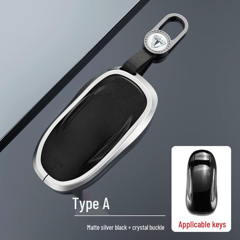 Tesla Key Card Case for Model 3/Y/X/S - Premium Protective Shell with Metal Buckle for Men & Women
