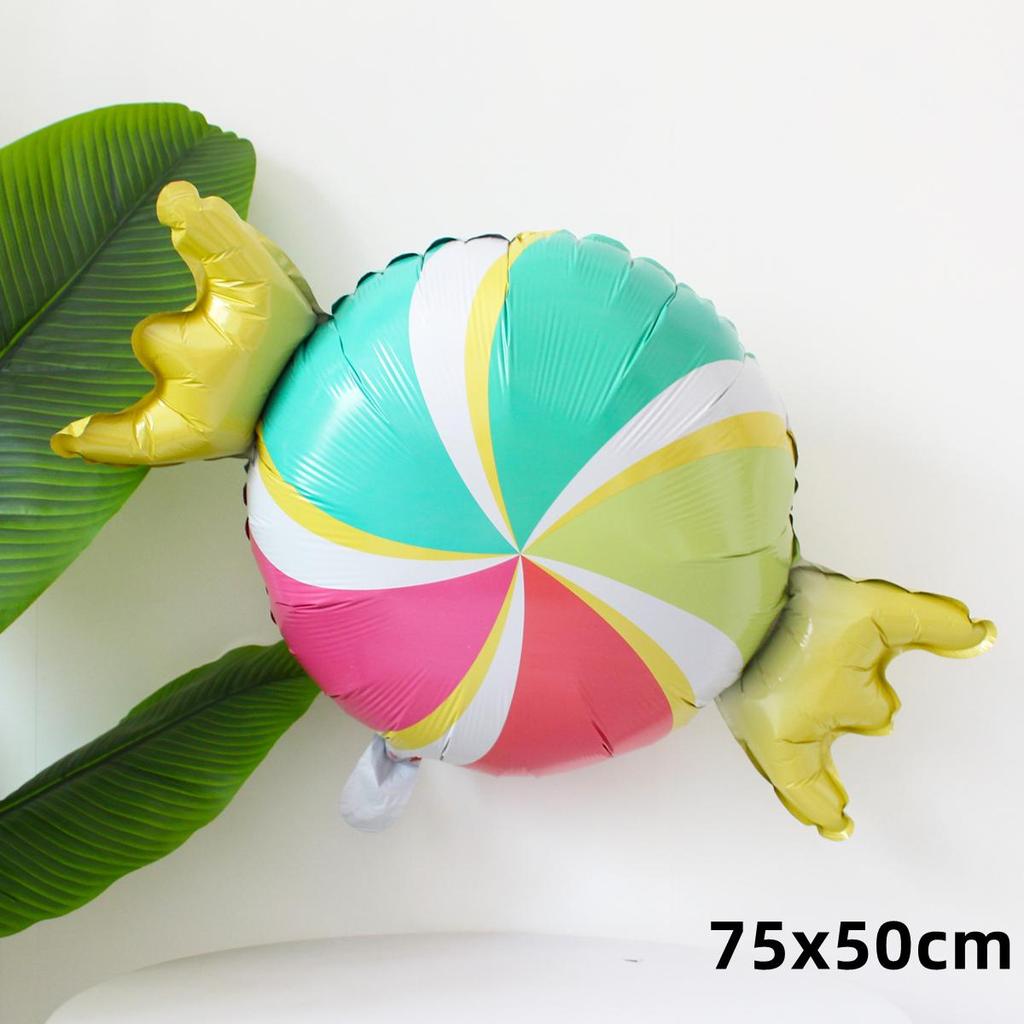 Colorful Large Birthday Cake Foil Balloon for Kids' Party Decoration and Photo Props