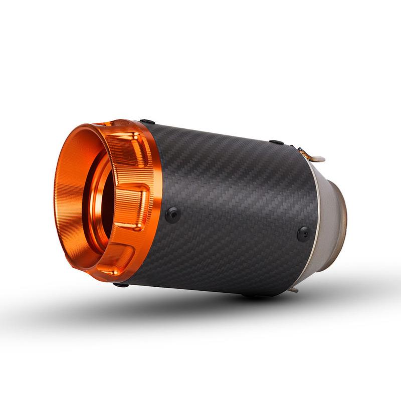 Universal 51mm Motorcycle Exhaust Pipe Carbon Fiber Exhaust Muffler For CBR400R MT07 Z800 R6 Pcx160 Ninja250sl Cb500f