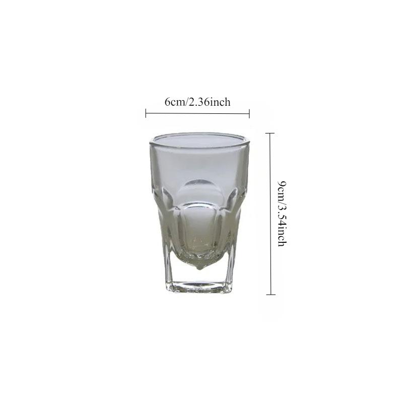 1pcs Vintage Spirits Cups Light Luxury Whiskey Glasses Transparent Glassware Foreign Wine Scotch Bourbon Cups Water Wine Cups 1pcs