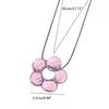 Hollow Out Floral Necklace Fashion Pendant Charm Neckchain Stackable Stylish Choker Chain Handmade Clavicle Chains