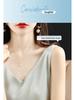 Women's Summer Silk Camisole, Satin V-Neck Top, Unique Base Layer.
