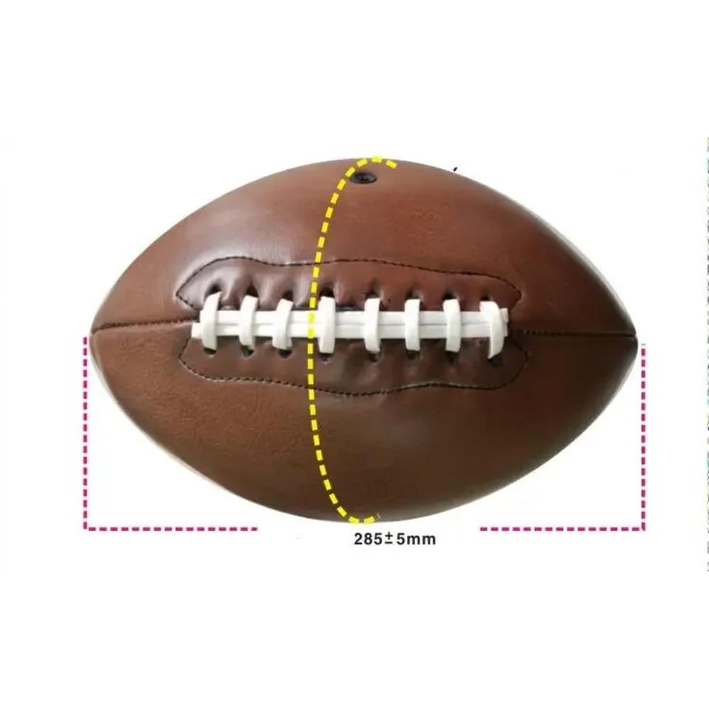 Soft Rubber No. 9 Rugby Ball American Football Ball Sport Match For Child Kids Adult College Teenagers Training /decoration