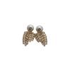Wheat Ear Zircon Pearl Earrings, Leaves Are Sweet And Super Flash, Advanced Sense
