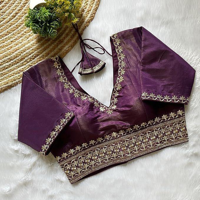 Blouse To Wear with Saree (size M(38), Blouse Size Can Be Increased To XL(42)RU).