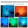 Aurora Wave Atmosphere Lamp – Dynamic Rotating Night Light Projection for a Romantic and Colorful Desk Ambiance.