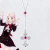 Anime DIABOLIK LOVERS Komori Yui Cosplay Halsband Ädelstenskors Hänge Kedja Flick Smycken Halloween Tillbehör