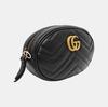 [Pre-Owned] Gucci Quilted Leather GG Marmont Matelassé Belt Bag 38/95 'Black' - Excellent #6JVJ8L