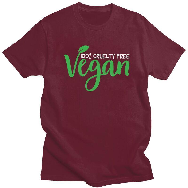 Custom Fashion Vegan Nutrition T Shirts Men ShortSleeve Veganism Animal Rights Tshirts Casual Tee 100 Cotton Slim Fit Tshirts