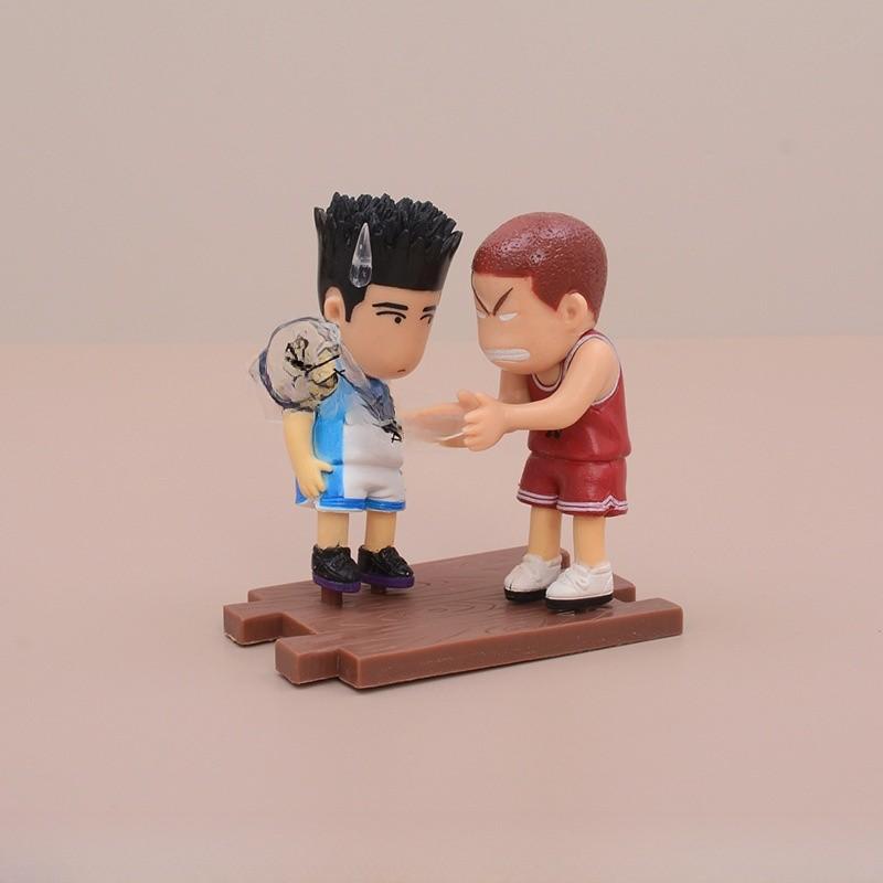 Slam Pvc Dunk Model Ornament With Sakuragi Hanamichi Rukawa Kaede Figure
