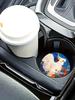 2PCS White Parrot Car Personalized Water Cup Mat Stand Anti Slip Mat Bottle Stand Cup Stand Car Interior Anti Slip Cup Stand