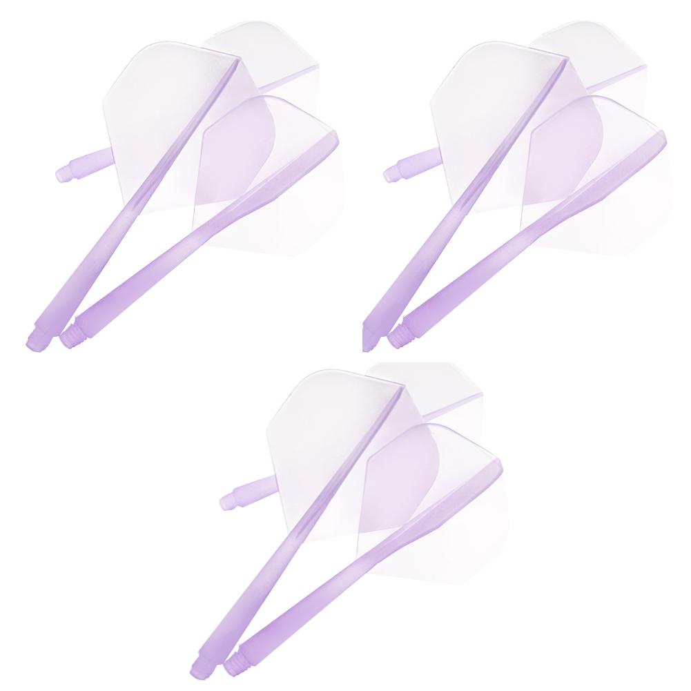 12-3PCS Professional Dart Flights 2BA Plastic Transparent Shafts Darts Anti-Drop Integrated Darts Flights for Indoor Outdoor