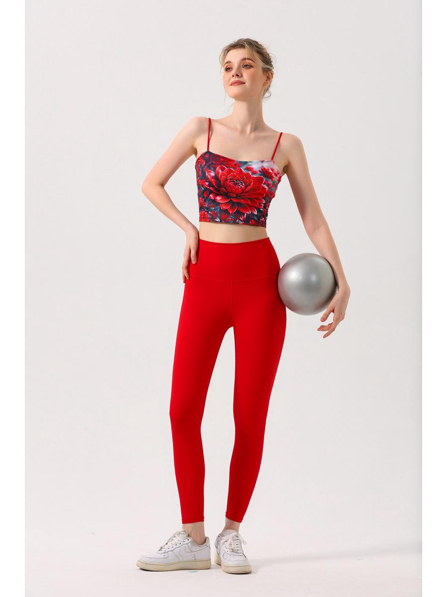 

Женский модный жилет для йоги с принтом и мягким спортивным бюстгальтером — ударопрочная, быстросохнущая и дышащая одежда для фитнеса S