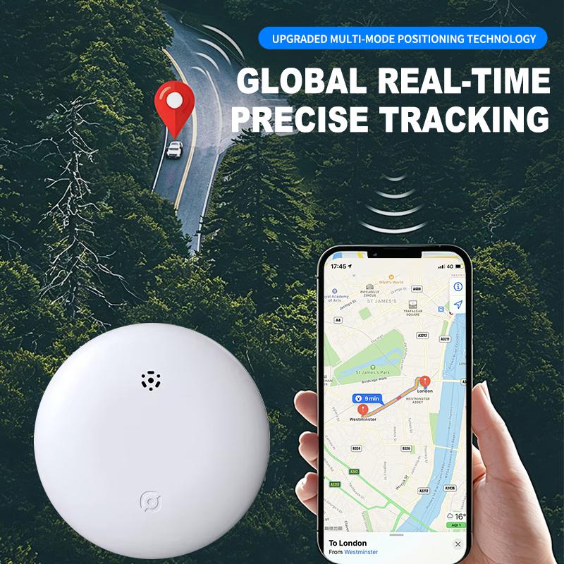 GPS Wireless Anti‑lost Tag Mini IP67 Bluetooth Item Locator Dual iOS Android Global Tracking Finder for Pet Keys Wallets Bags