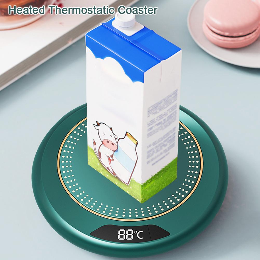 Smart Electric Cup Warmer Portable Coffee Mug Heating Plate 3 Temperature Setting USB Plug Thermostat Coaster for Home Office