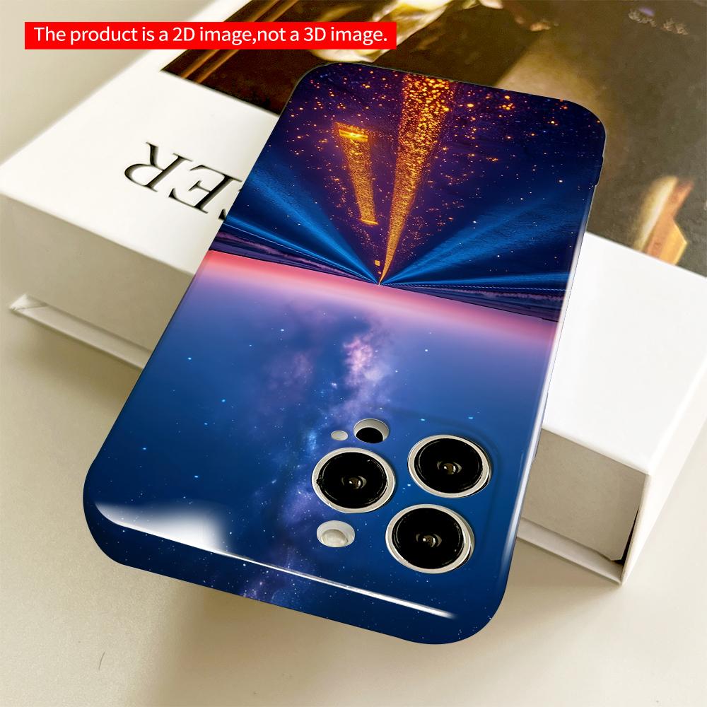 2DFlat Starry Road To the Milky Way All Inclusive Film Hard Phone Case, Compatible with iPhone 18 Pro Max 17 16 15 14 13 12 11