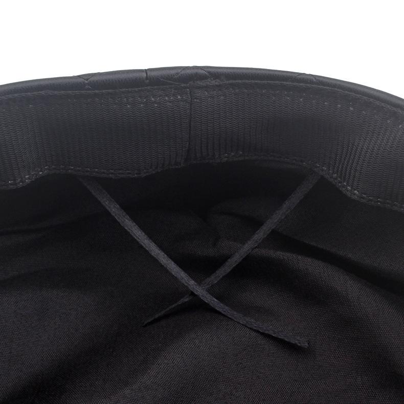 Leather Painted Hat Women's Chain Flat Top Army Hat Autumn Winter Warm Cap