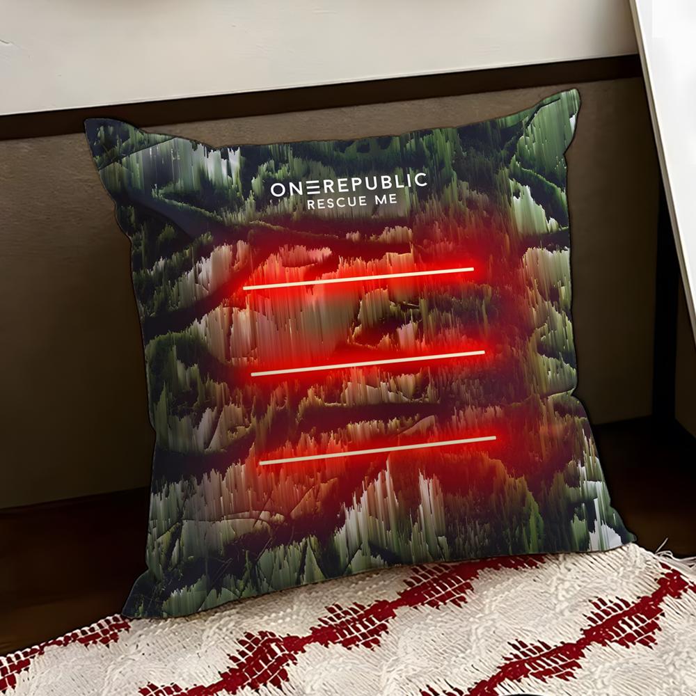 Band OOneRepublicS Cushion Cover Reversible Soft Durable Pillow Cover Home Car MultiScene Use for Daily Comfort