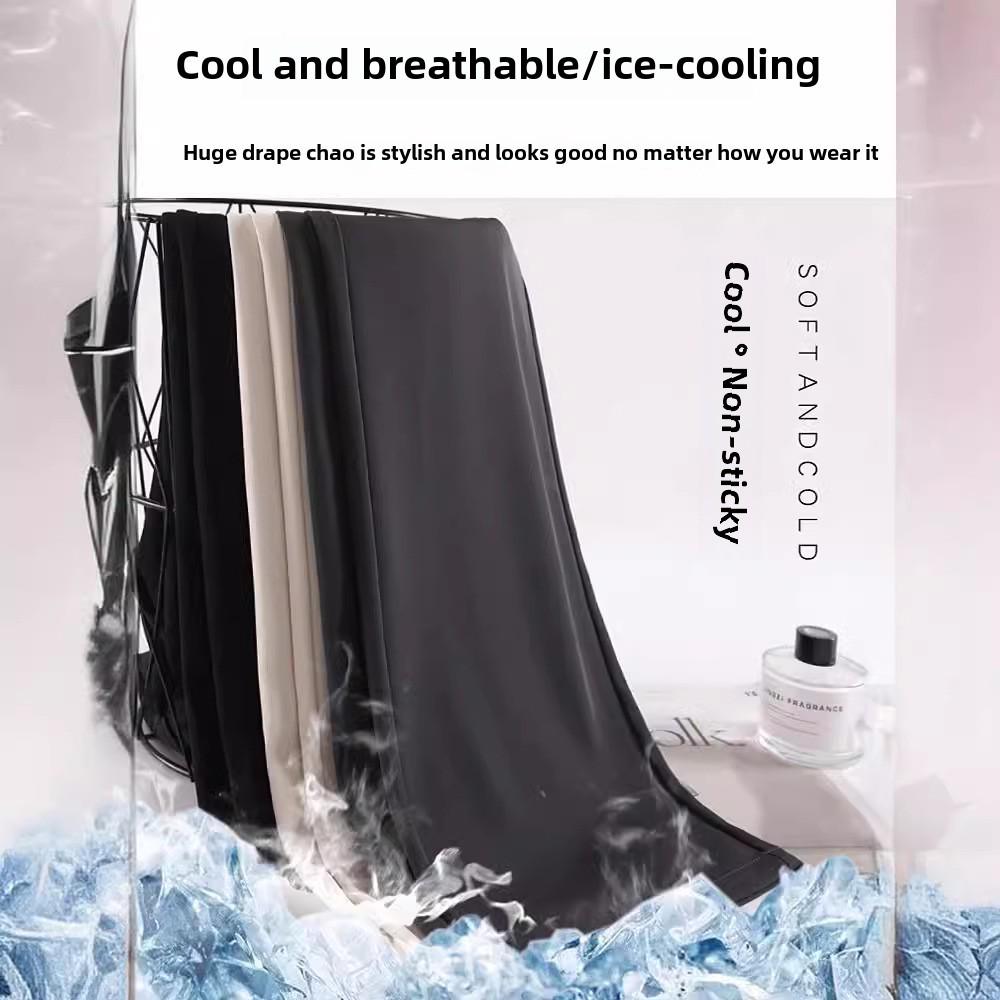 2024 Spring Women's High-Waist Wide-Leg Drape Suit Pants - Loose Casual Fit