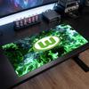 VfL Wolfsburg FC Theme Pattern Mouse Pad, Soccer Logo Design XXL Gaming Desk Mat Non-Slip Computer Mouse Pad