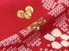 7 Years Girl in Pure Genuine Shibori Gold Piece Picture Kimono HYS218 [Muromachi-st.] Shichi-Go-San Kimono, Old, (Made Japan, Silk), Pattern,