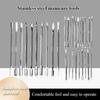Stainless Steel Nail Art Tools Are Easy To Clean and Durable Ceramic Clay Sculpture Knife for Nail Care and Beautification