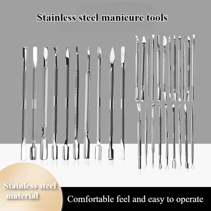 Stainless Steel Nail Art Tools Are Easy To Clean and Durable Ceramic Clay Sculpture Knife for Nail Care and Beautification