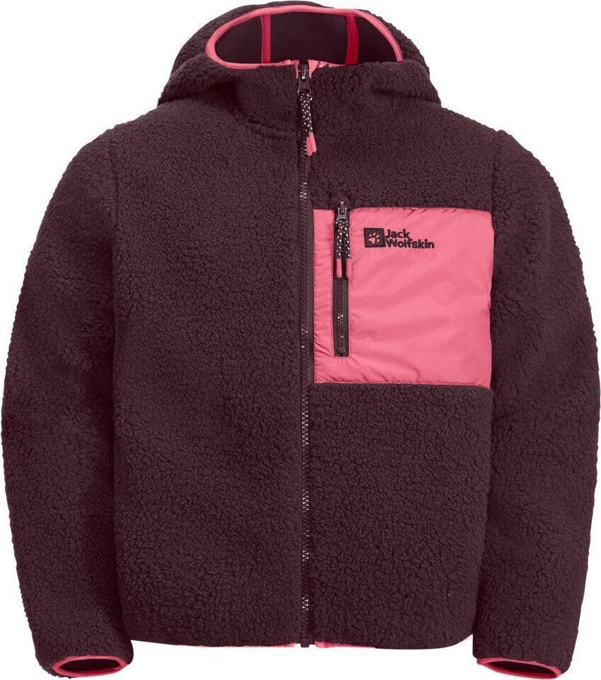 Jacket Jack Wolfskin Ice Curl Hood Jacket Kids Boysenberry Pink