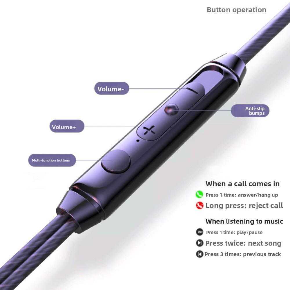 Elbow In Ear Earphones HiFi Stereo Wired Headset Music Earphones Esports Wired Earphone Running