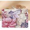 Creative Pvc Sanitary Pads Bag  Floral Print Large Capacity Multipurpose Coin Purse Portable Cosmetic Storage Bag