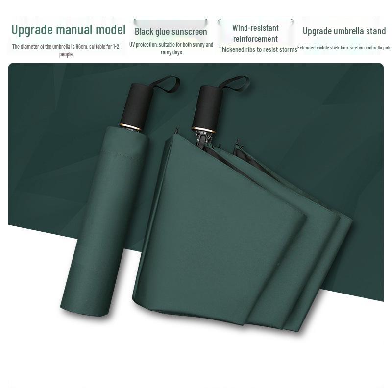 24-Rib Windproof Sun Protection Umbrella for Rain or Shine, Customizable Advertising Umbrella