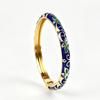 Enamel Vintage Cloisonne Bangle Traditional Women's Hand Bracelet Vintage Flower Bangle  Girls