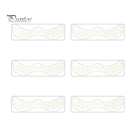 

6 шт. Золотий блиск Веснянки Наклейки для татуювань на обличчі Водостійкі штучні плями від веснянок Блискучий макіяж Крапки для гламурного вигляду Святковий блиск B